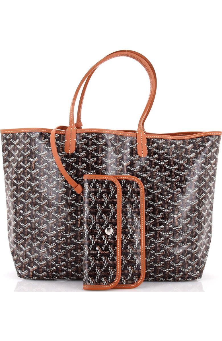 Pre-Owned Goyard Saint Louis Tote Coated Canvas PM, Alternate, color, Brown