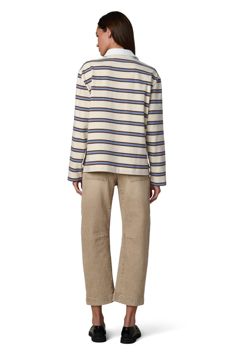 Joe's The Dylan Oversize Rugby Shirt, Alternate, color, Ecru Azure Multi S