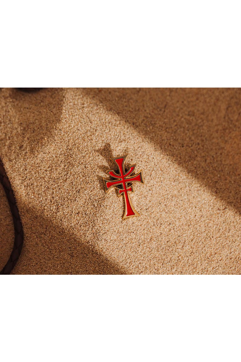 Indiana Jones and the Last Crusade Brotherhood of Cruciform Enamel Pin, Alternate, color, Red