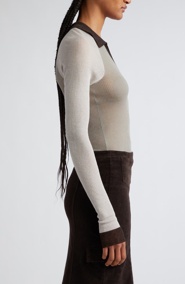 Paloma Wool Torrentbo Colorblock Johnny Collar Sweater, Alternate, color,