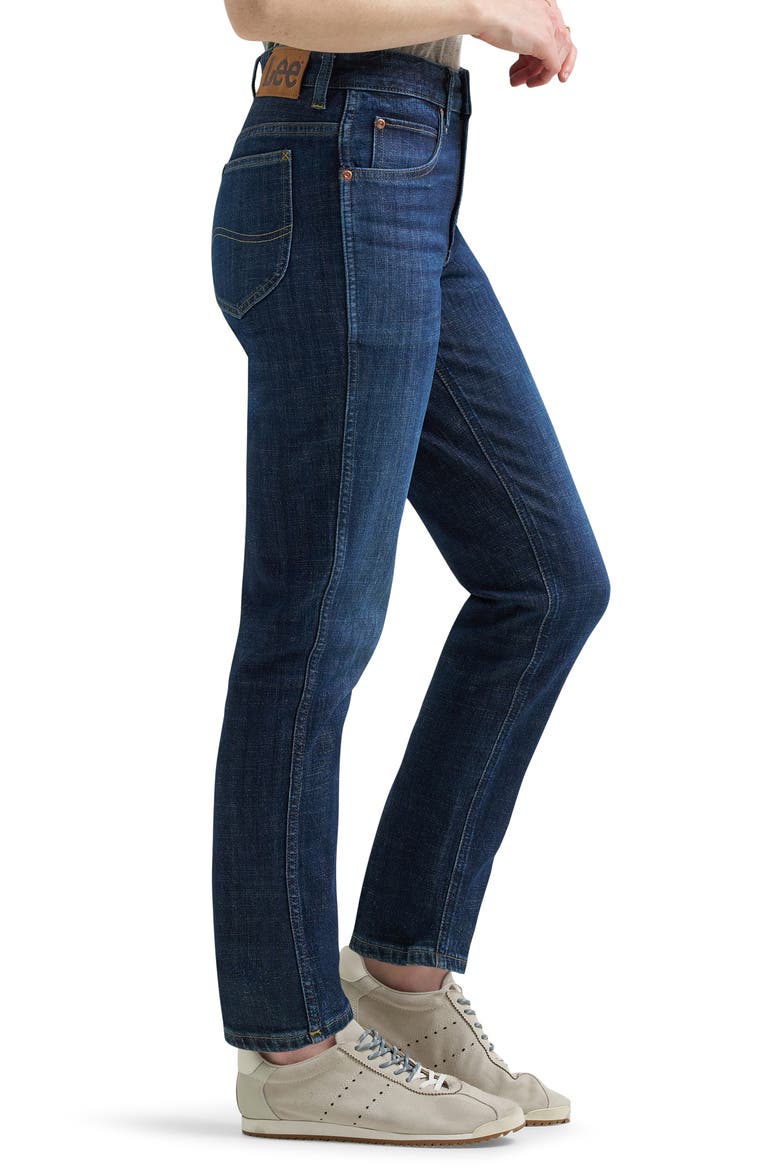 Rider™ Slim Mid Rise Straight Leg Jeans, Alternate, color, VALIANT INDIGO