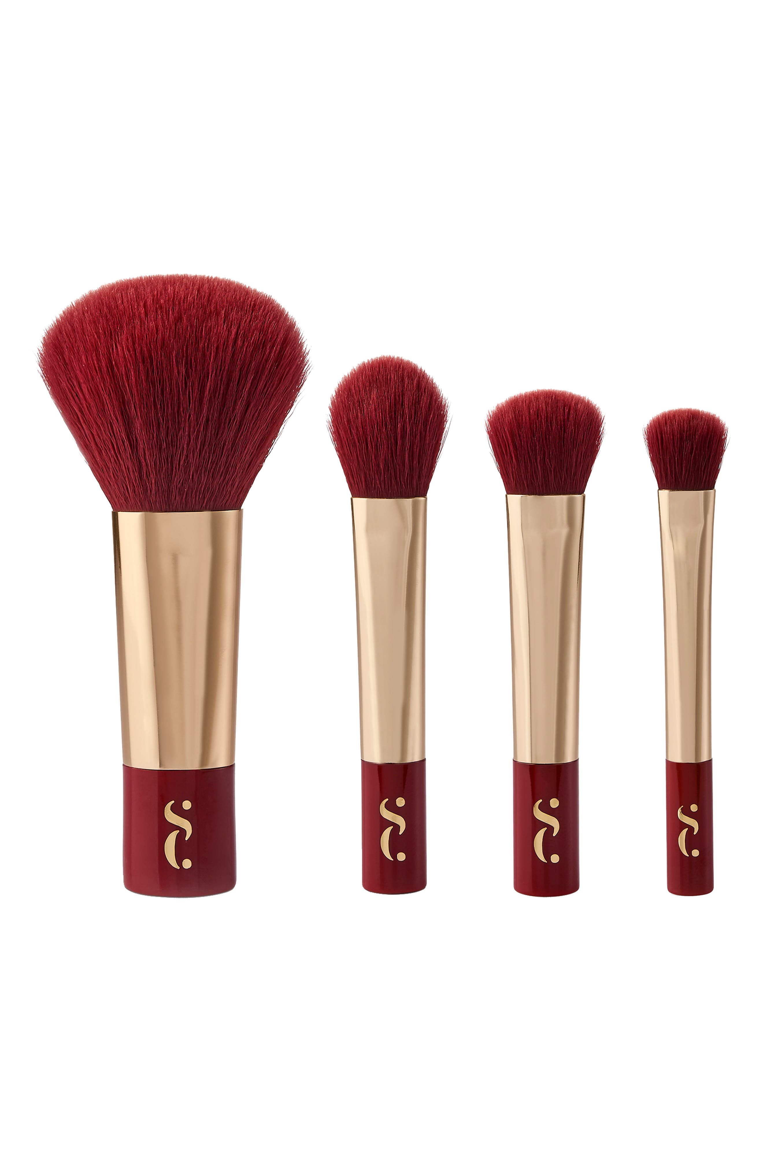 Very Cherry 4-Piece Mini Makeup Brush Set