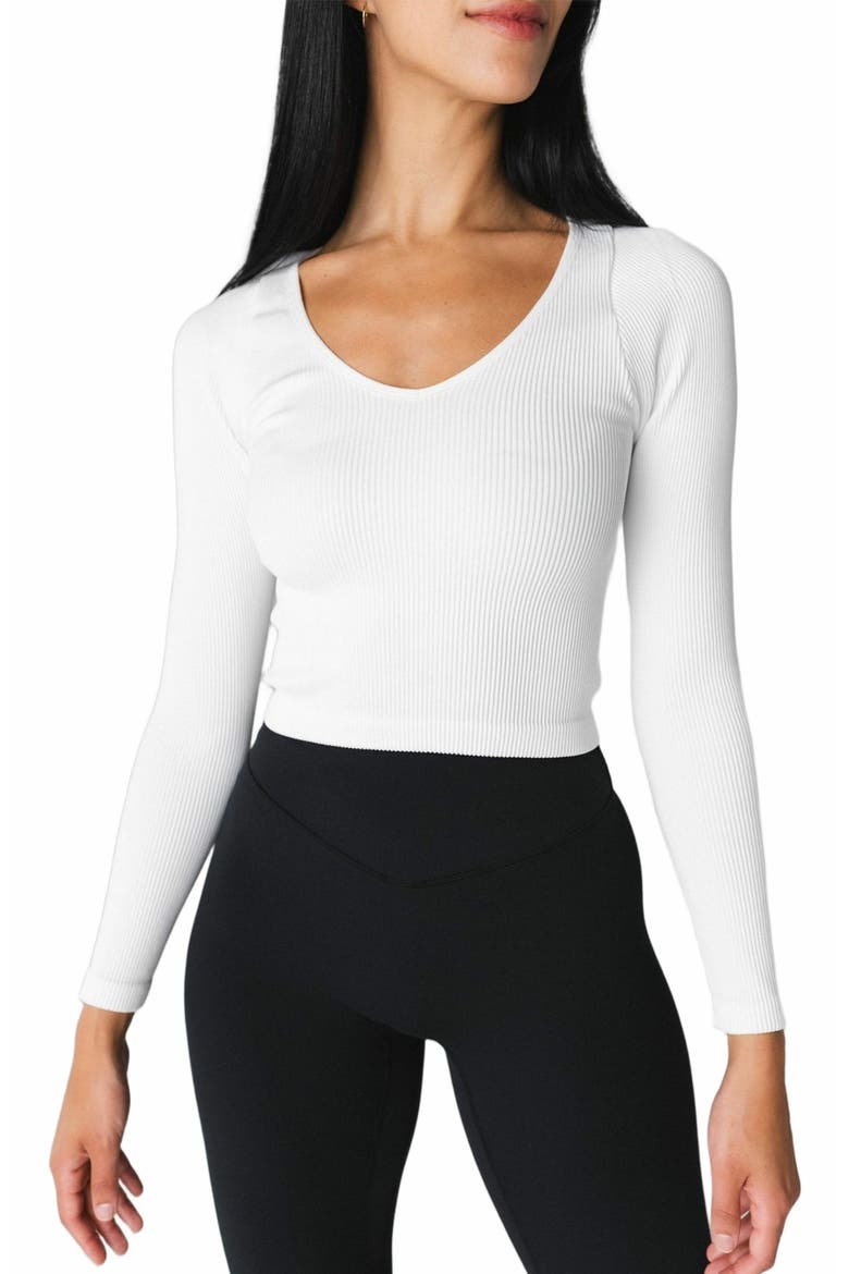 Synergy V Long Sleeve, Alternate, color, Snow