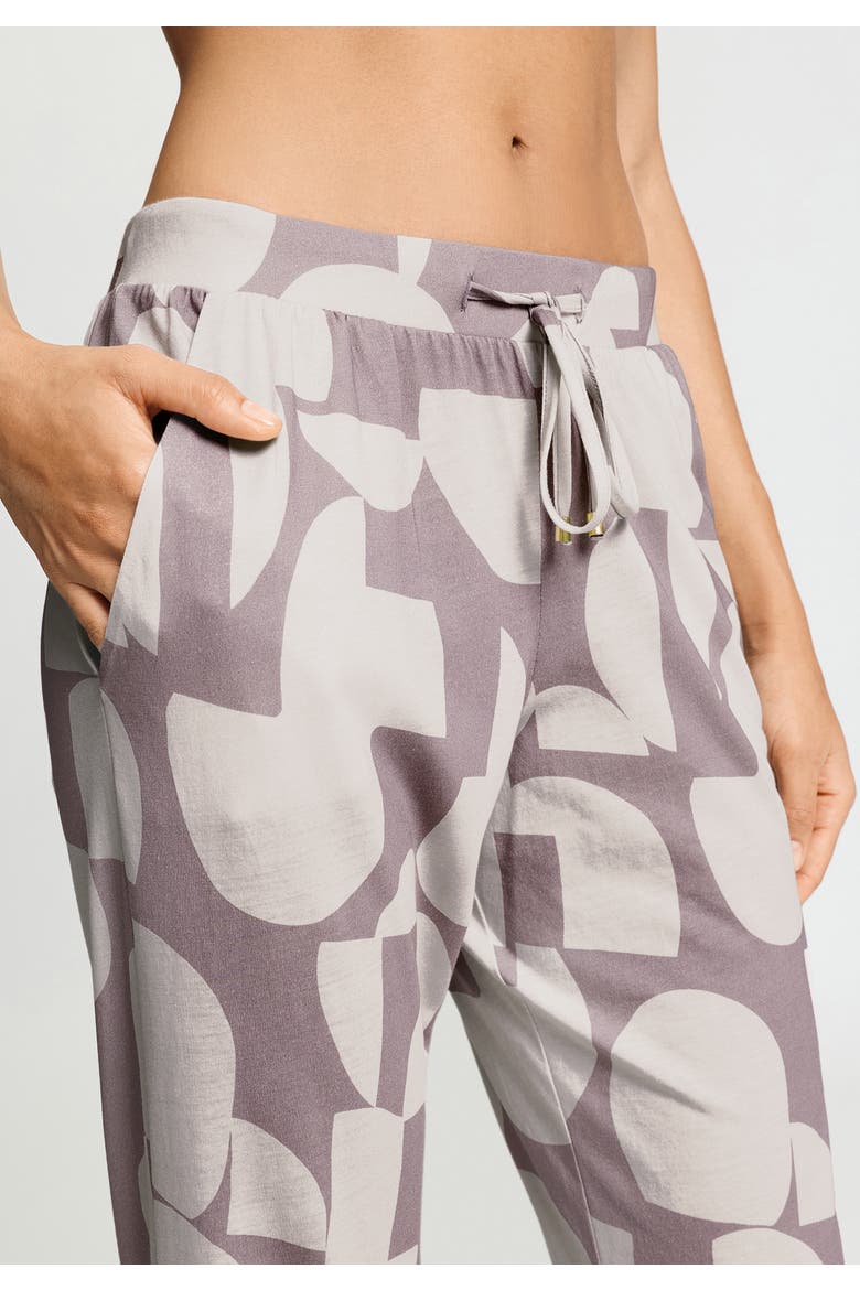 Sleep And Lounge Cotton and Tencel Pants, Alternate, color, Divided Circles