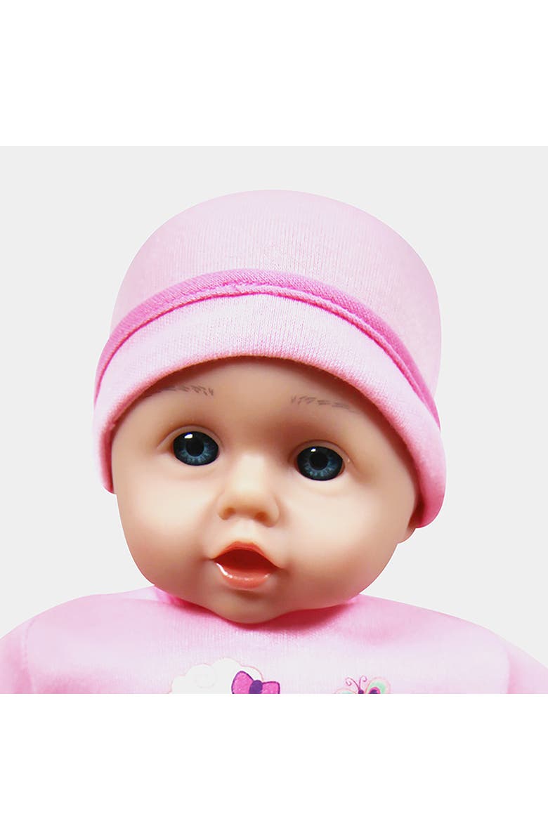 Lissi Princess Canopy Bed Set 14" Pink Sheep Baby Doll, Alternate, color, Multicolored