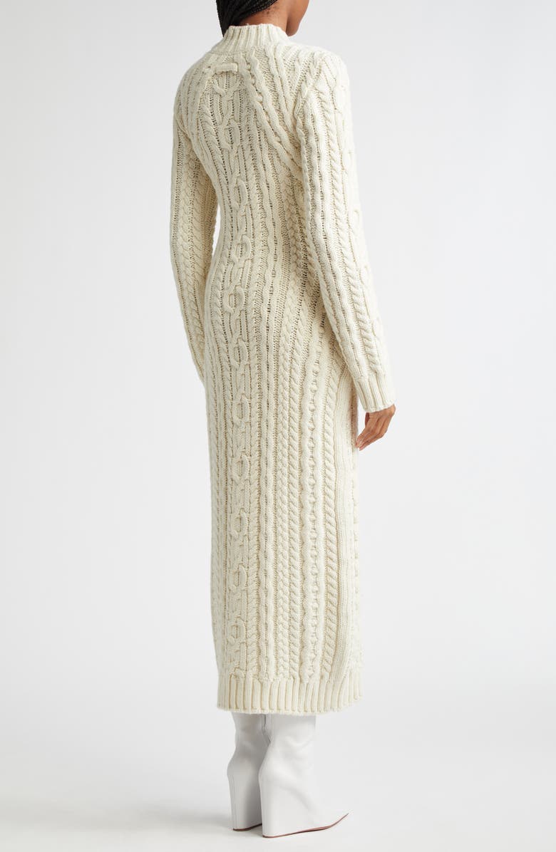 Jean Paul Gaultier The Long Je T'aime Long Sleeve Wool Blend Sweater Dress, Alternate, color, 