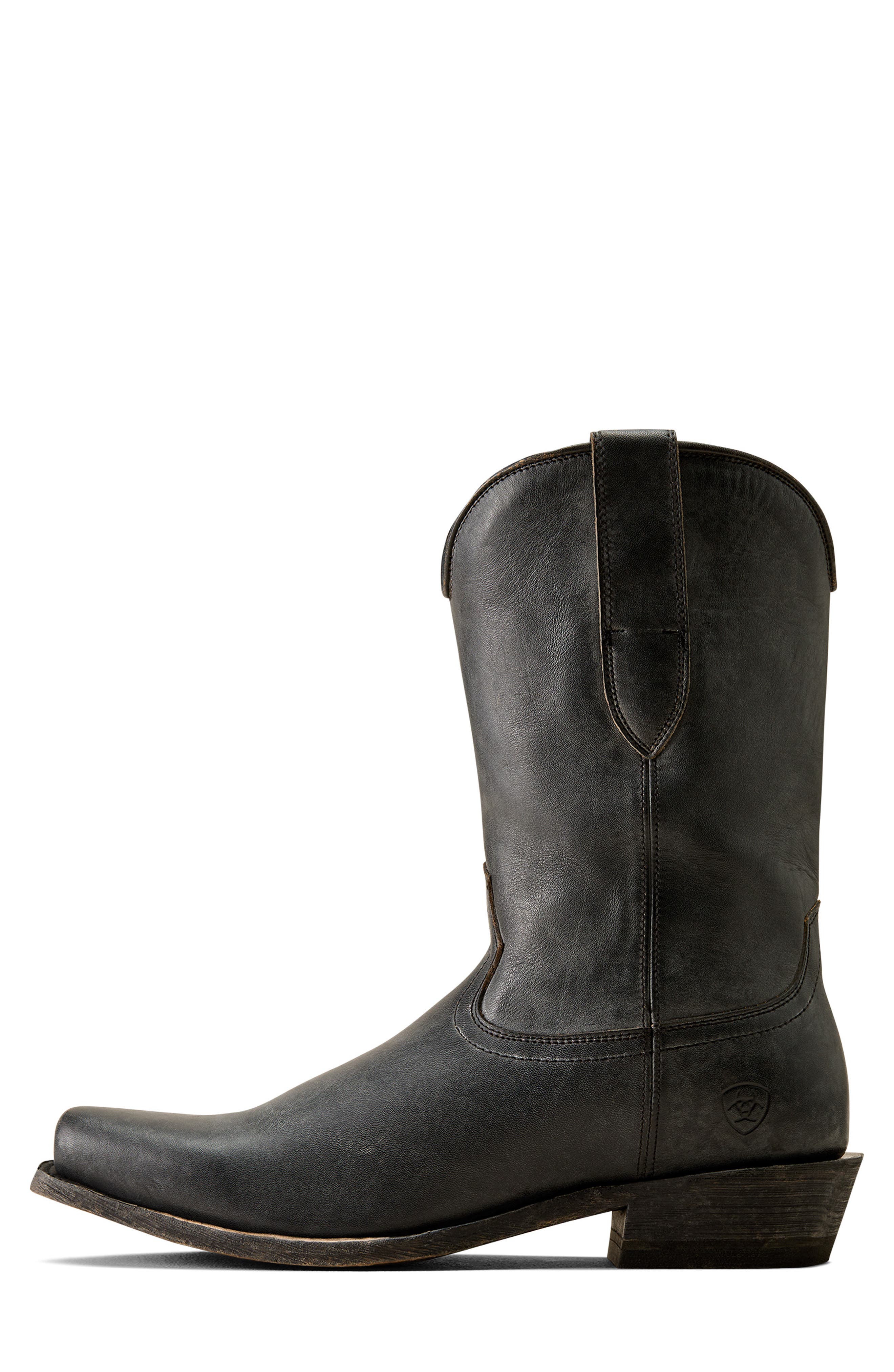 Knoxville Square Toe Western Boot, Alternate, color, BEDUINO BLACK