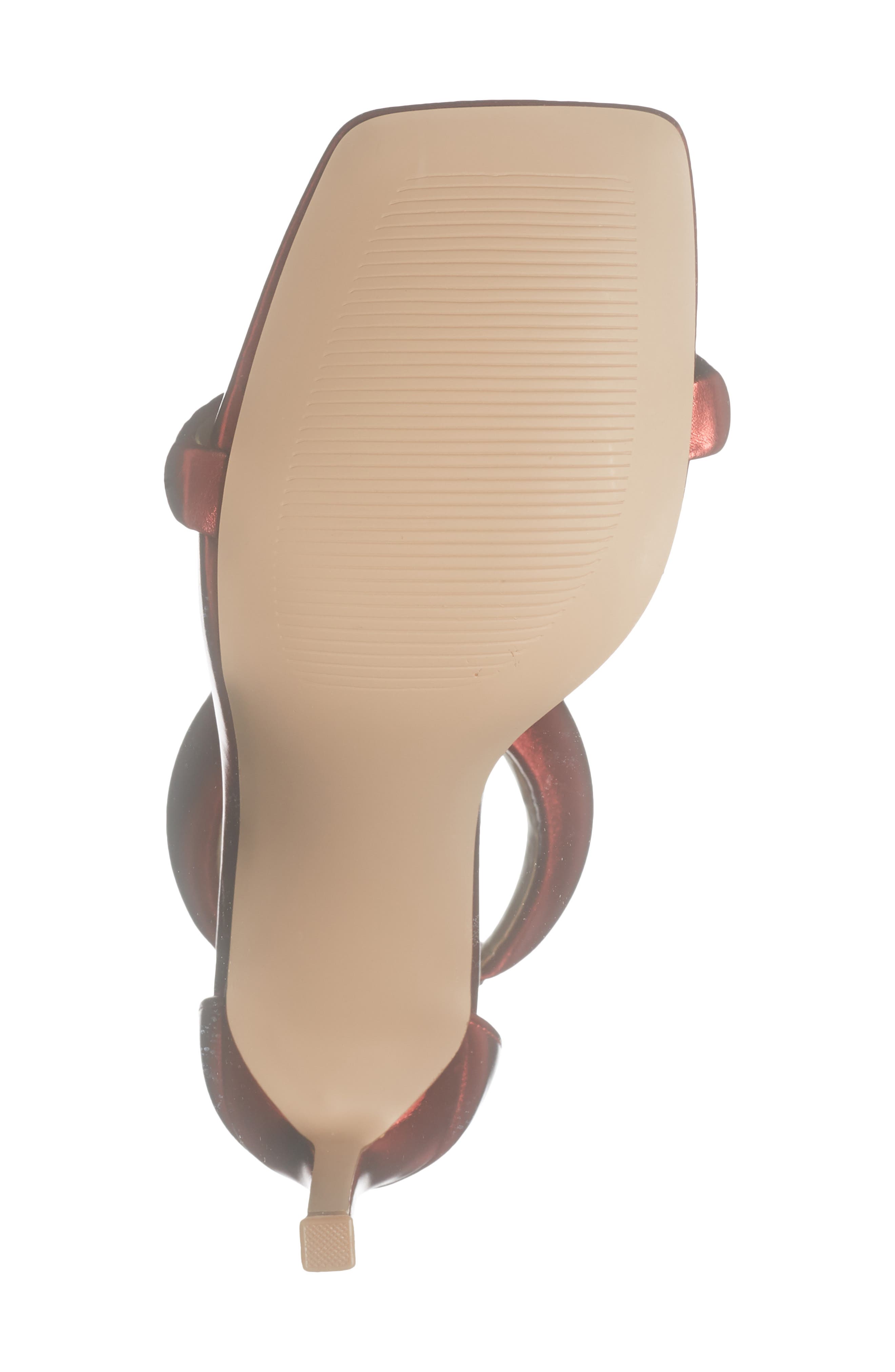 Partayy Ankle Strap Sandal, Alternate, color, RED METAL