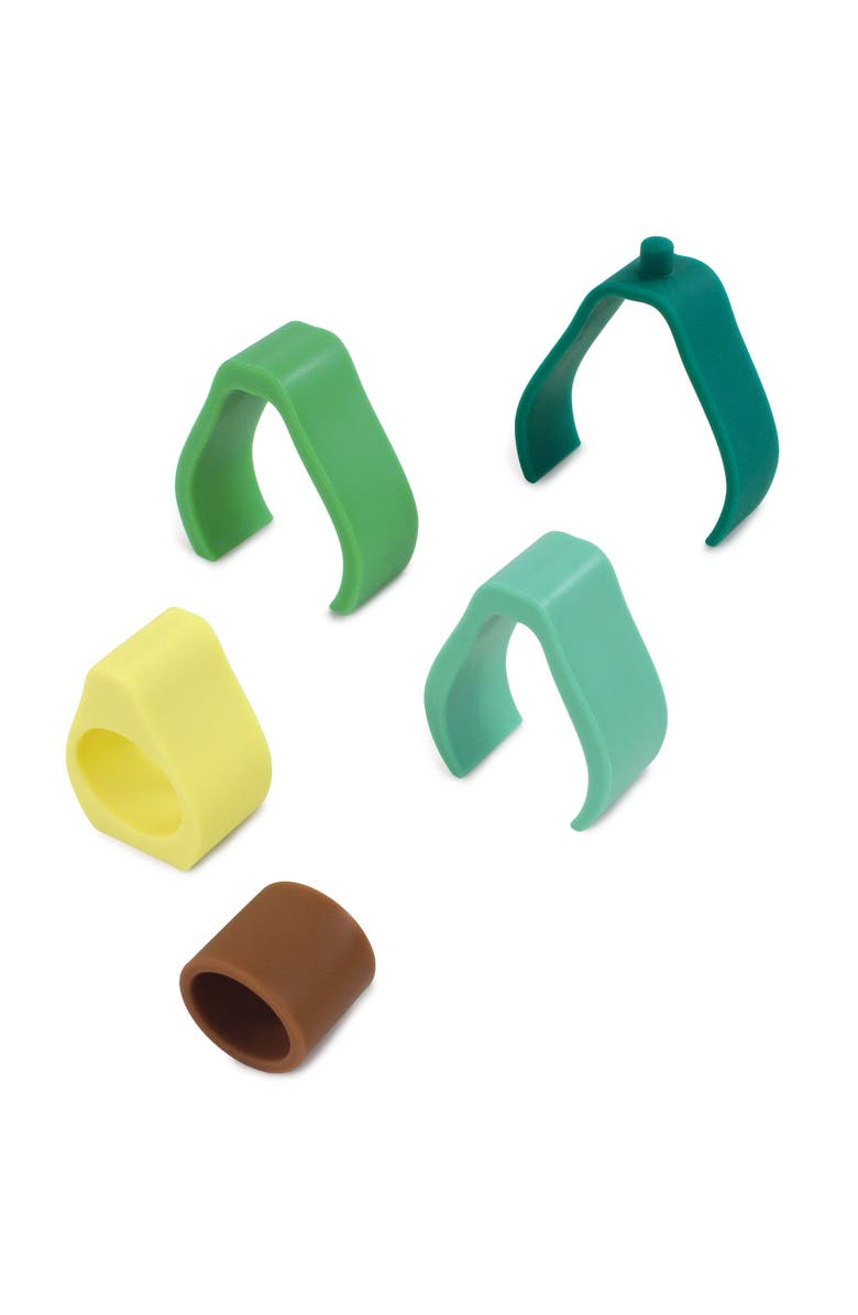 Hudson Baby Silicone Toy Arches, Alternate, color, Avocado