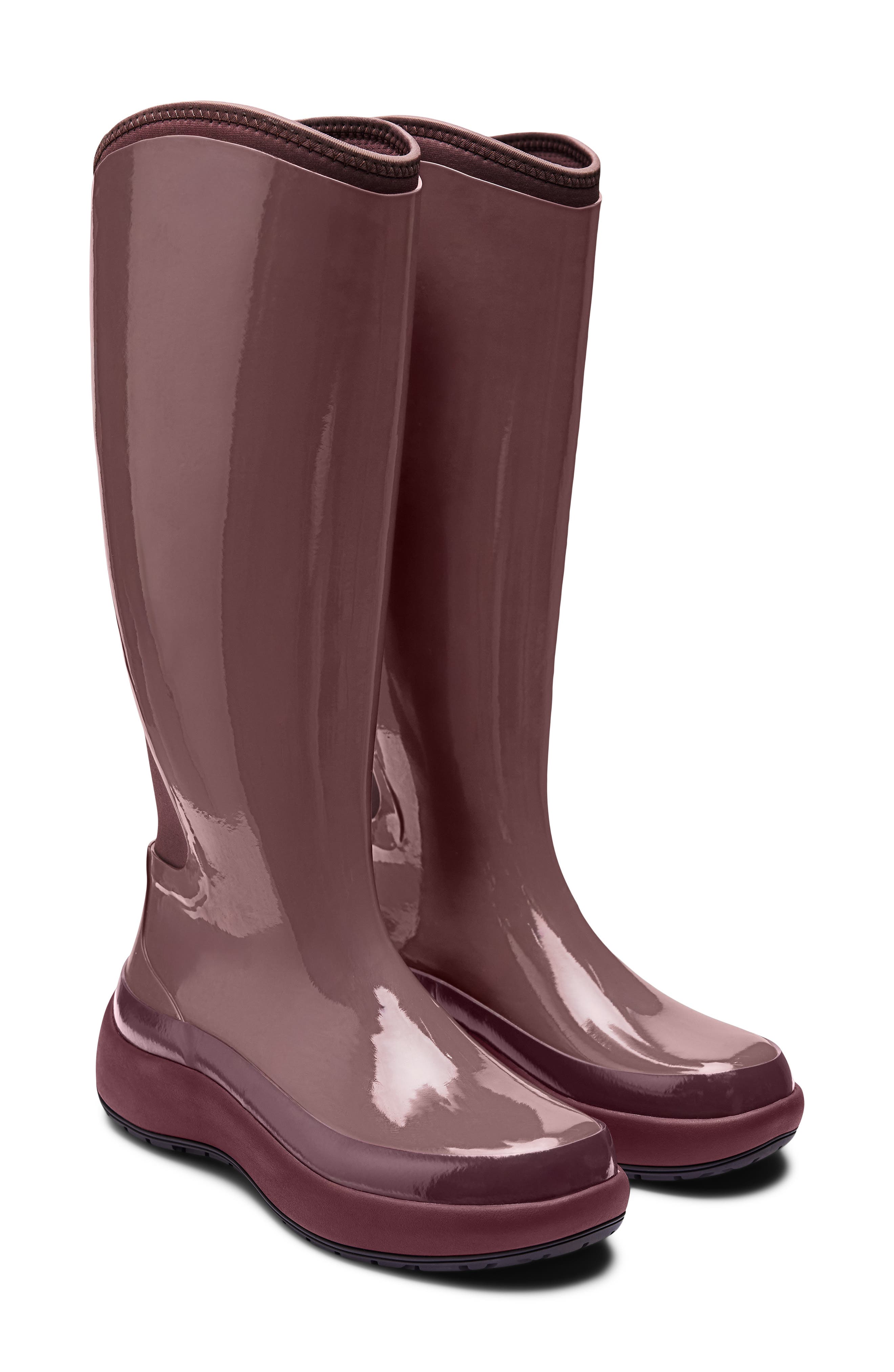 The Dry High Waterproof Rain Boot, Alternate, color, TEMPT GLOSS