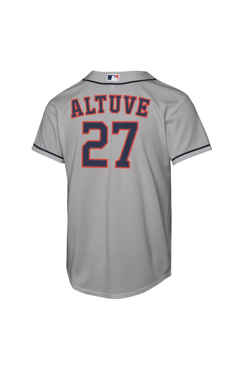 Nike Youth Nike Jose Altuve Gray Houston Astros Road Replica Jersey, Alternate, color, Gray