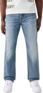 True Religion Ricky Tiger Embroidered Big T Flap Straight Jeans