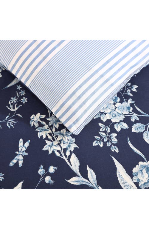 Laura Ashley Branch Toile & Sham Set In Porcelain Blue
