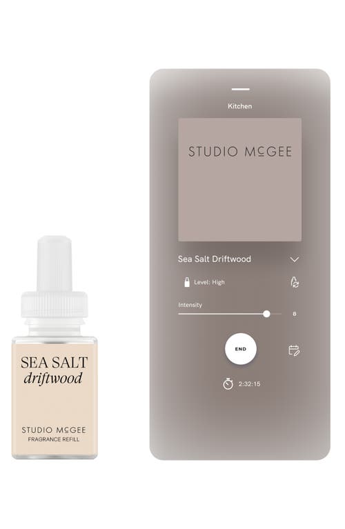 Pura X Studio Mcgee French Linen 2-pack Diffuser Fragrance Refills In Sea Salt Driftwood