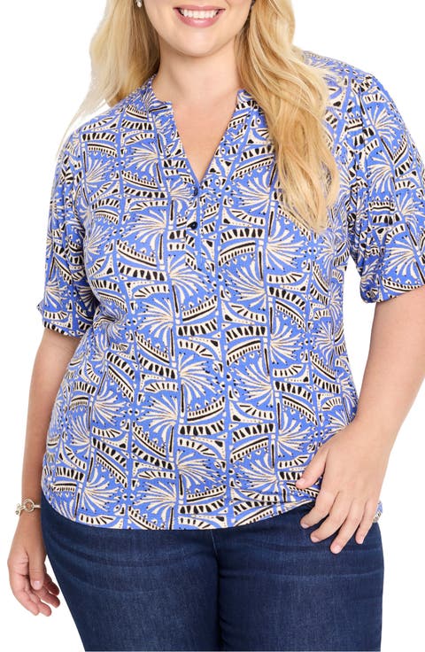 Ocean Jewel Jersey Top (Plus)