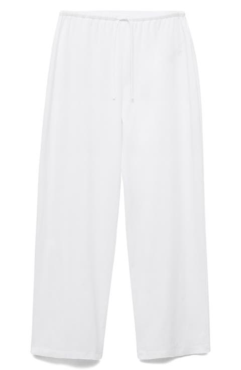 Cotton Drawstring Pants
