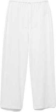 MANGO Cotton Drawstring Pants