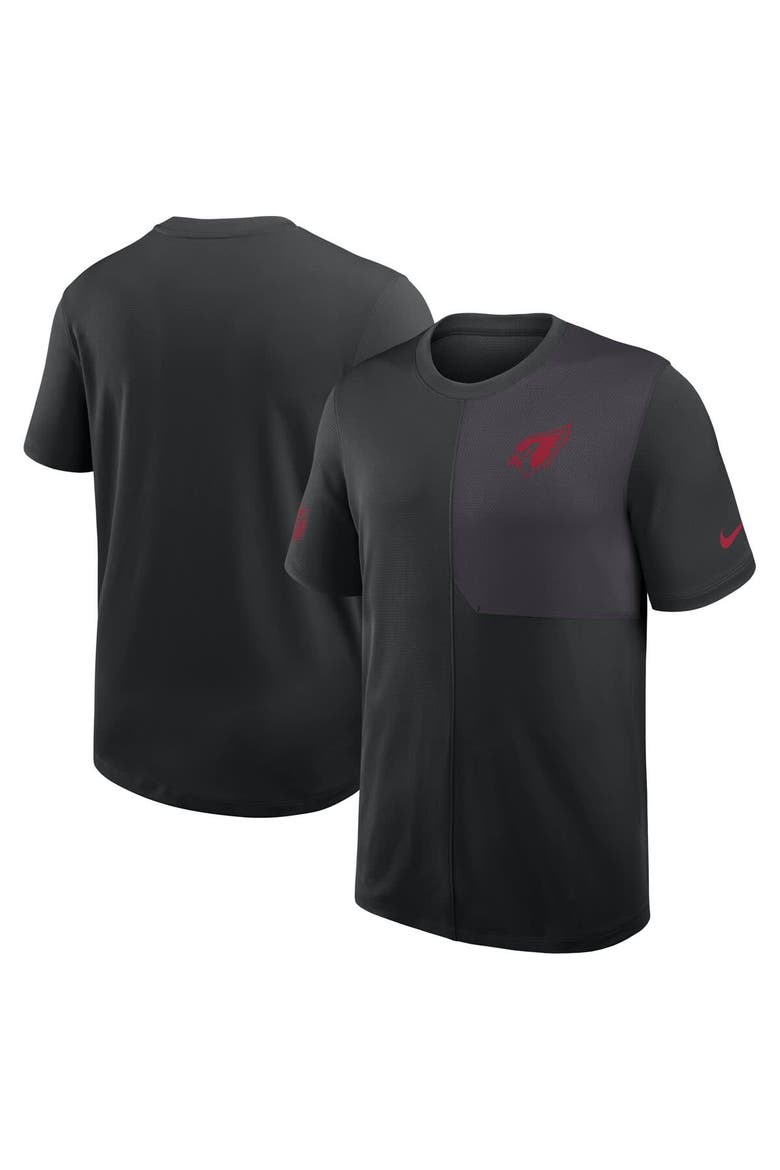Men's Nike Black Arizona Cardinals Sideline UV Performance Coach Shirt, Main, color, Black