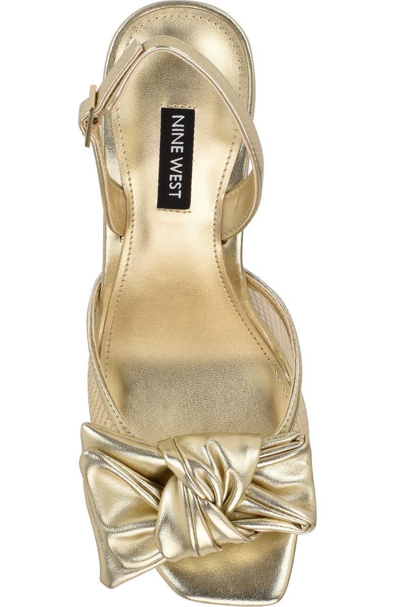 Nine West Gergia Slingback Sandal, Alternate, color, Gold
