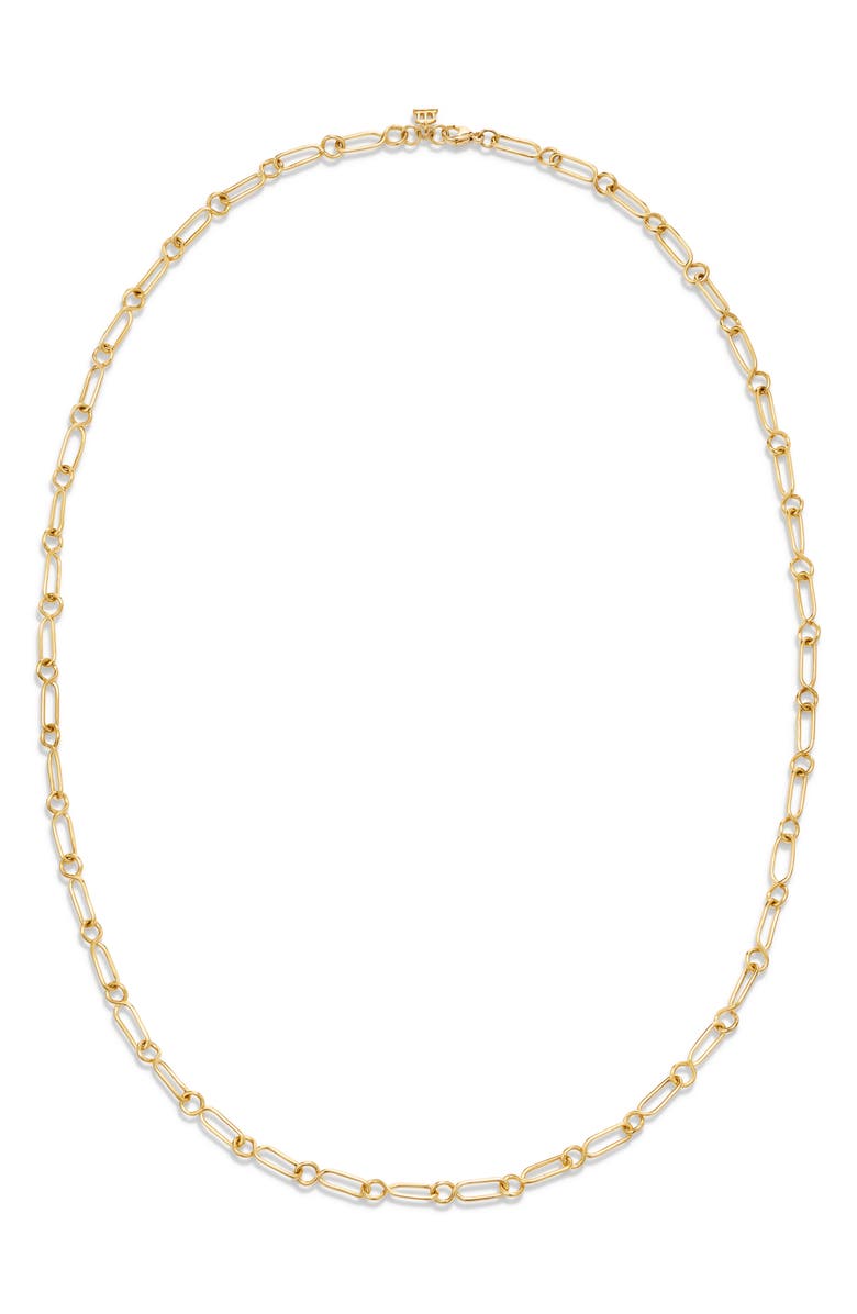 Temple St. Clair 18K Yellow Gold Small River Chain Necklace, Main, color,