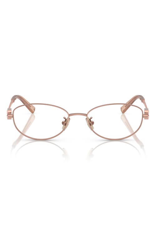 Tiffany & Co . 52mm Oval Optical Glasses In Gold