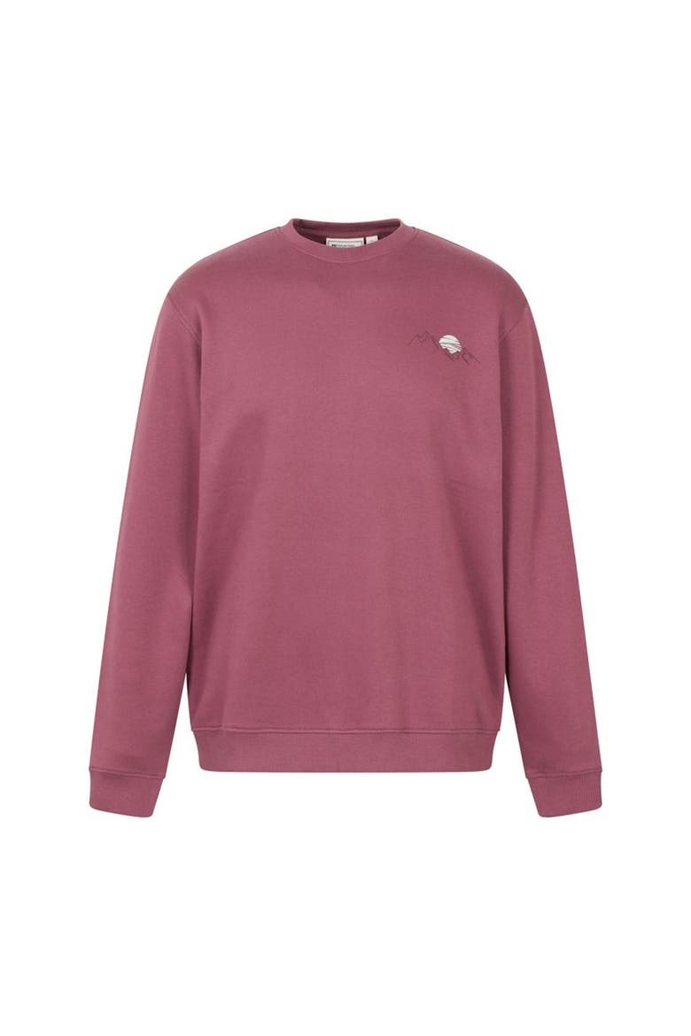Mountain Scene Sweatshirt, Main, color, Burgundy