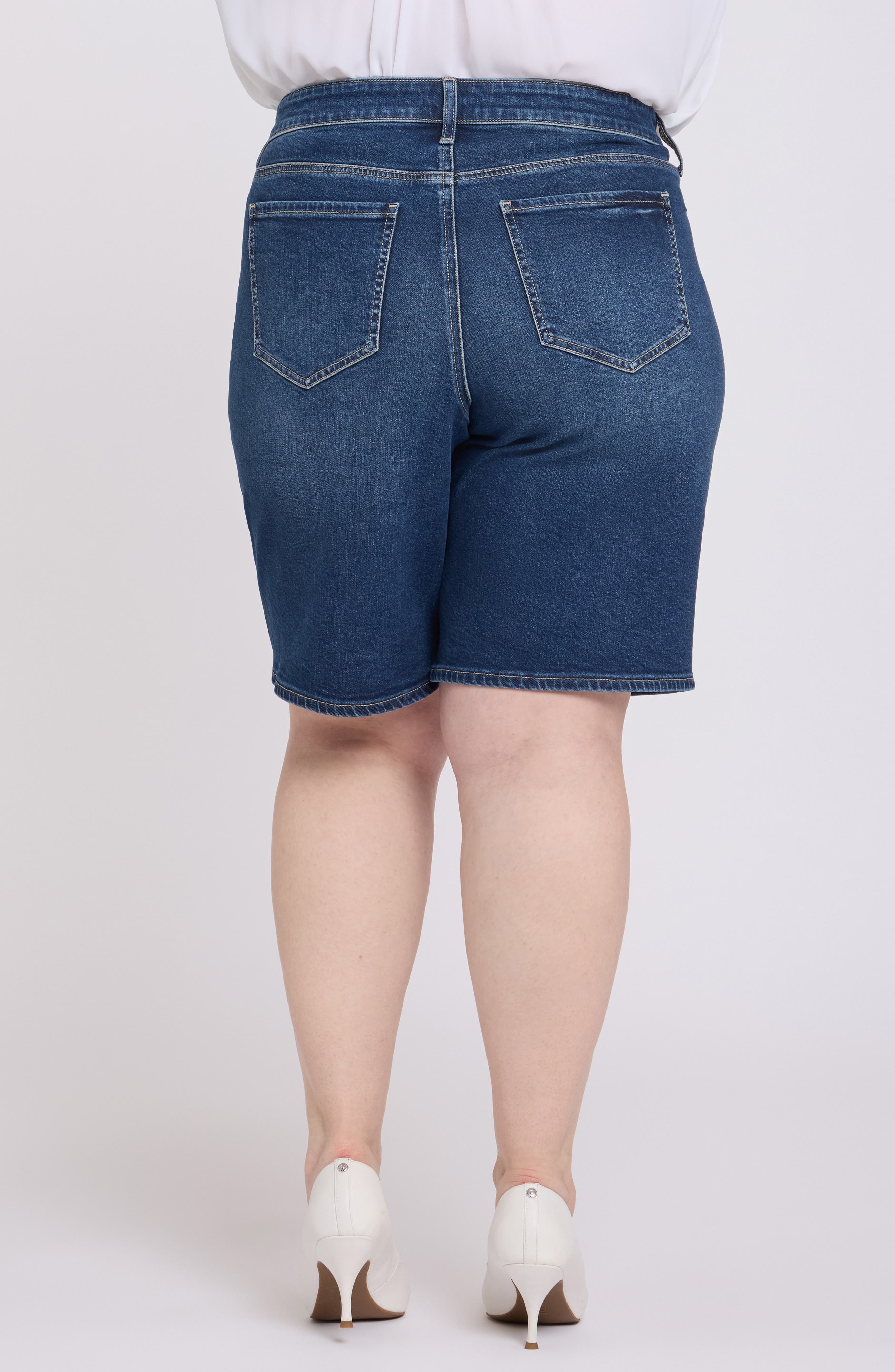 Lilly Relaxed Long Denim Shorts - image 4