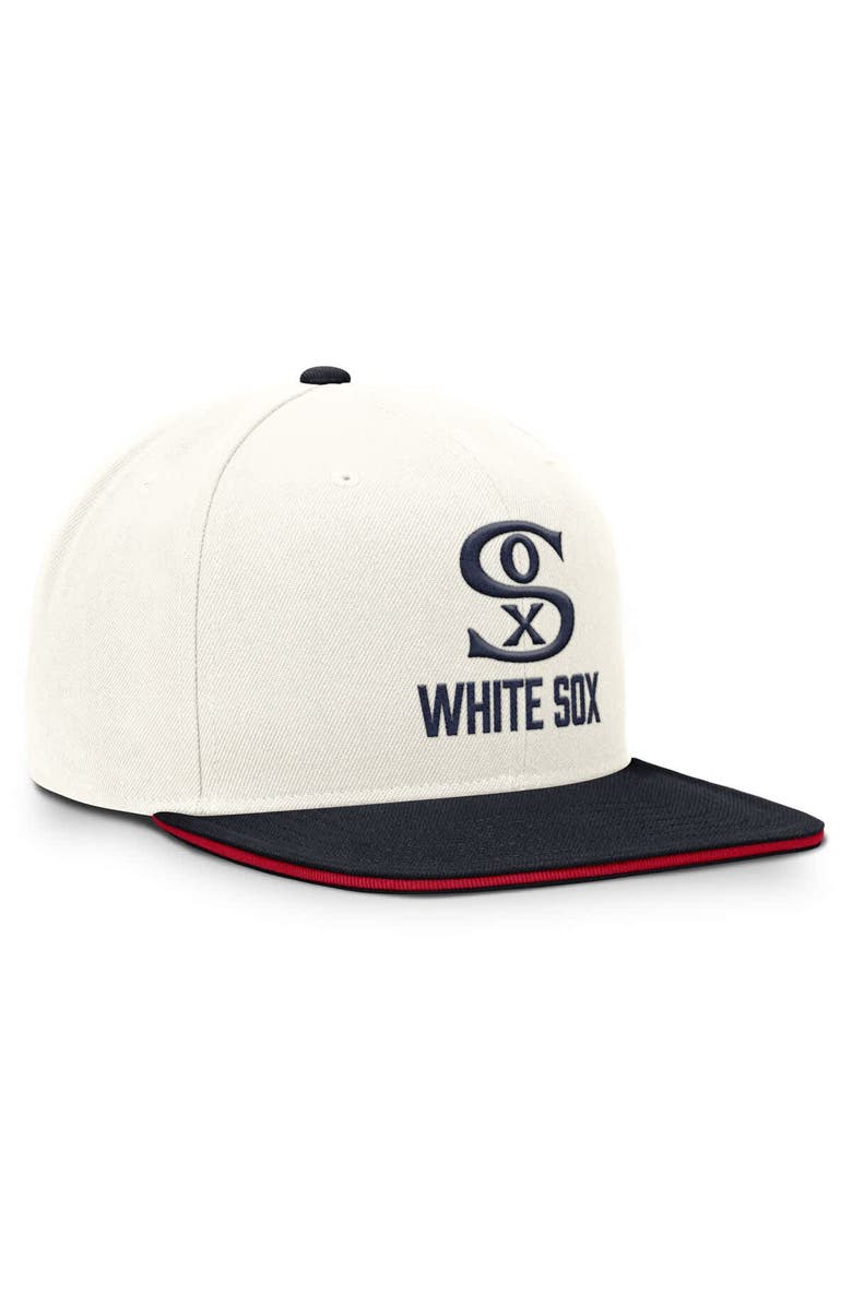 Nike Men's Nike Cream/Navy Chicago White Sox Cooperstown Pro Dri-FIT Snapback Hat, Alternate, color, Cream