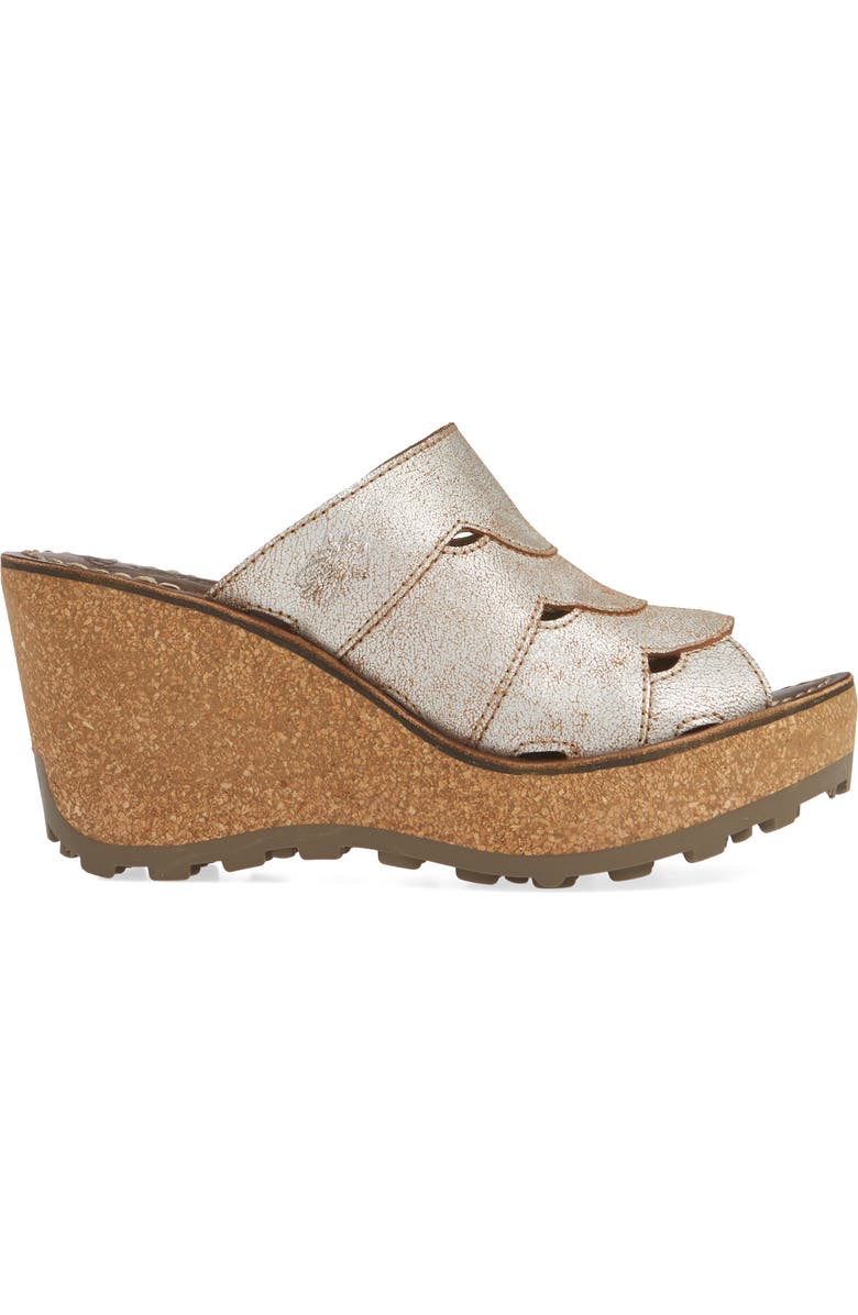Fly London Gaxi Wedge Slide Sandal, Alternate, color,