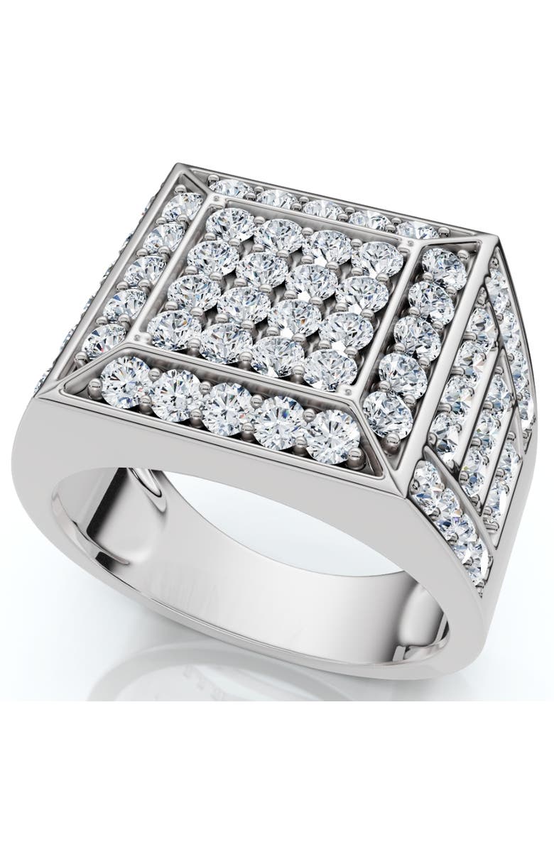Bliss Diamond Men's 3Ct Square Diamond Fashion Pinky Ring 10k Gold Lab Grown, Main, color, 