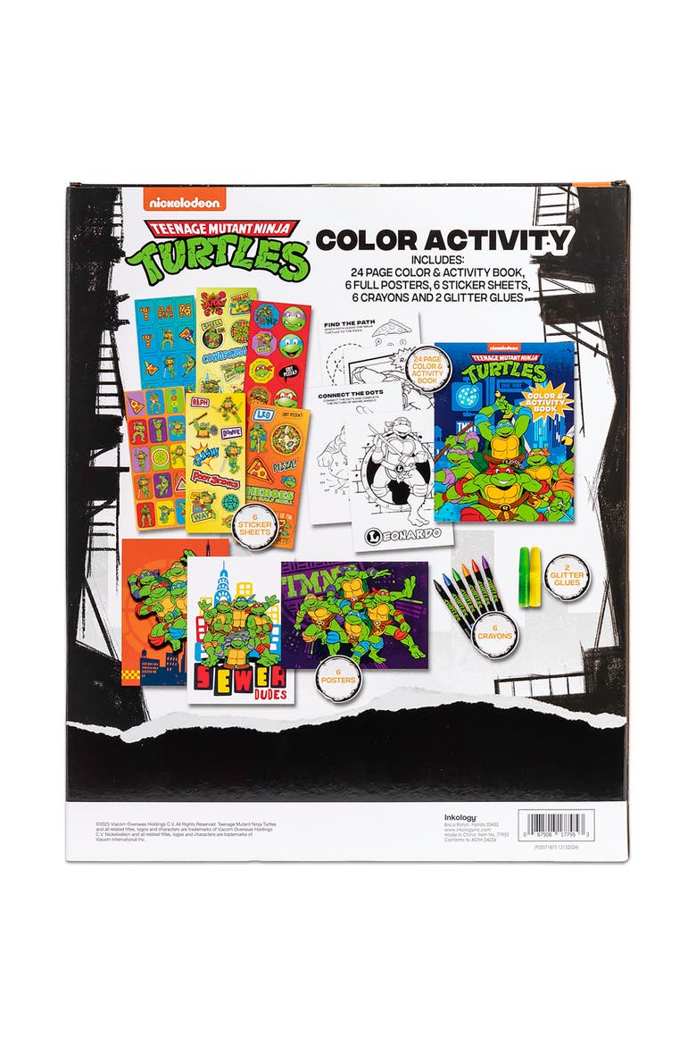 Color Activity Set, Teenage Mutant Ninja Turtles Coloring Book, Kids 5+, Alternate, color, Multicolored