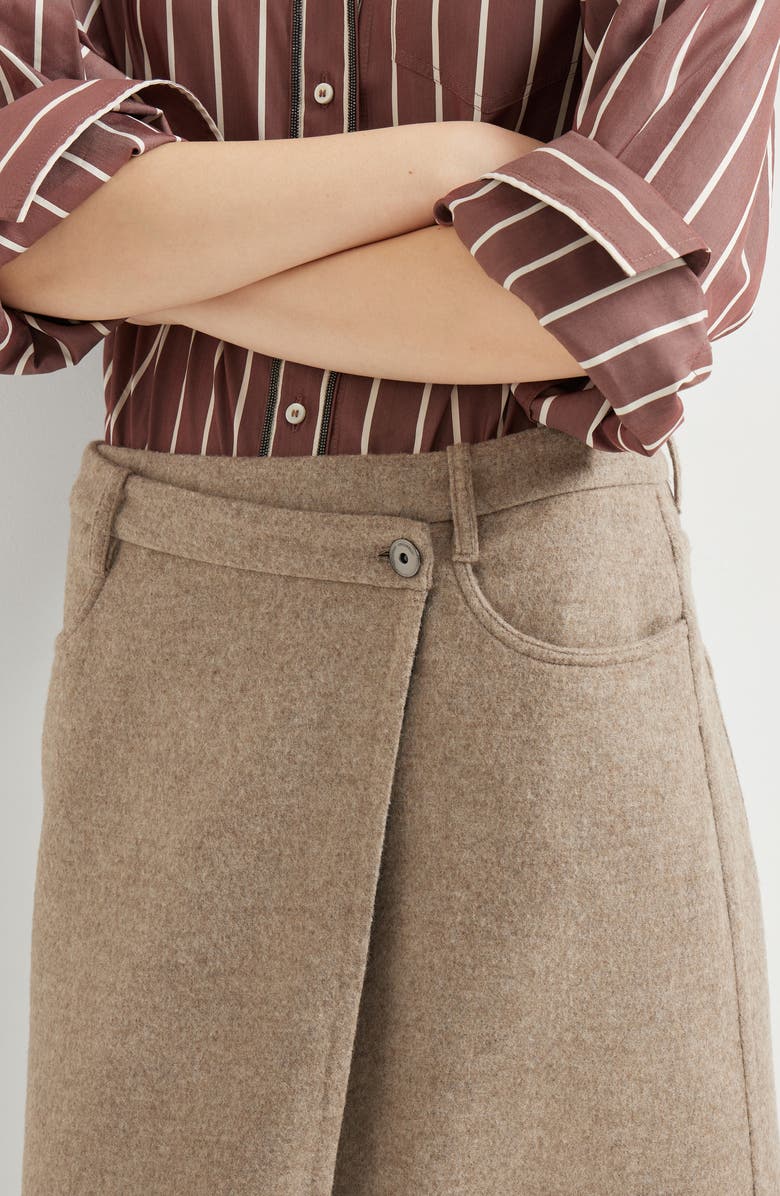 Brunello Cucinelli Hand-finished skirt, Alternate, color, Rope