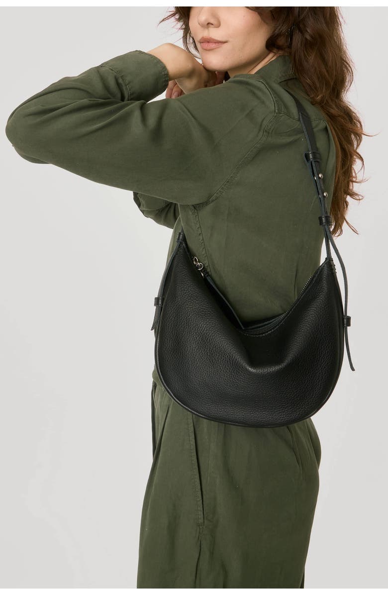 The Sak Tess Shoulder Bag Leather, Alternate, color, Black