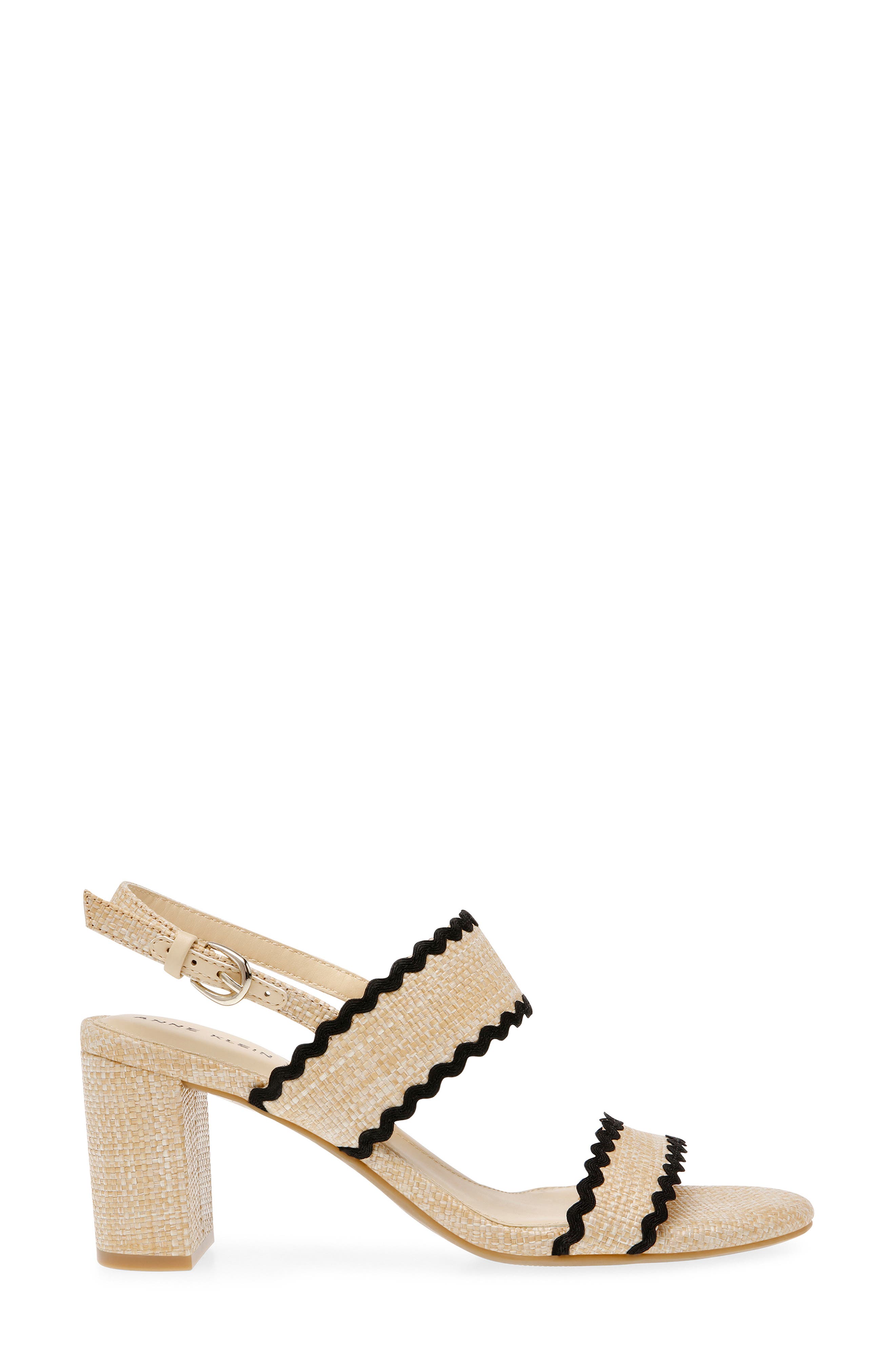Anne Klein Raine Raffia Slingback Sandal, Alternate, color, 