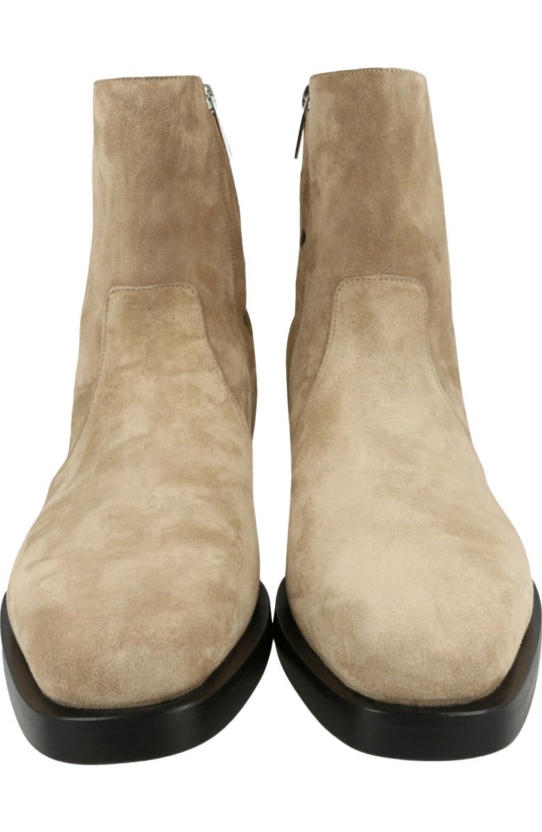 FERRAGAMO Gerald Side Zip Boot, Alternate, color, Bone