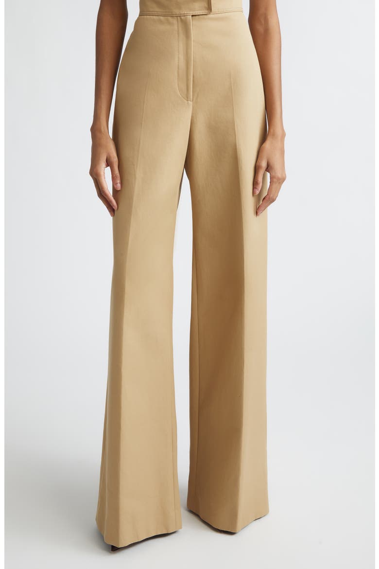 Diane Backstrap High Waist Wide Leg Pants, Main, color, BIRCH