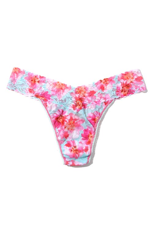 Shop Hanky Panky Print Original Rise Thong In First Bloom