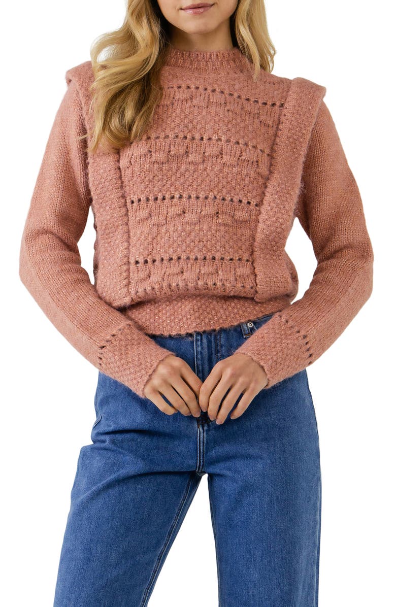 Endless Rose Chunky Knit Sweater, Alternate, color, Dusty Rose