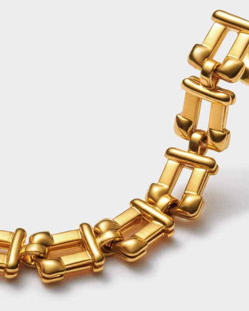 Katie Loxton Grecian Waterproof Gold Link Multi-wear Earrings In Gold