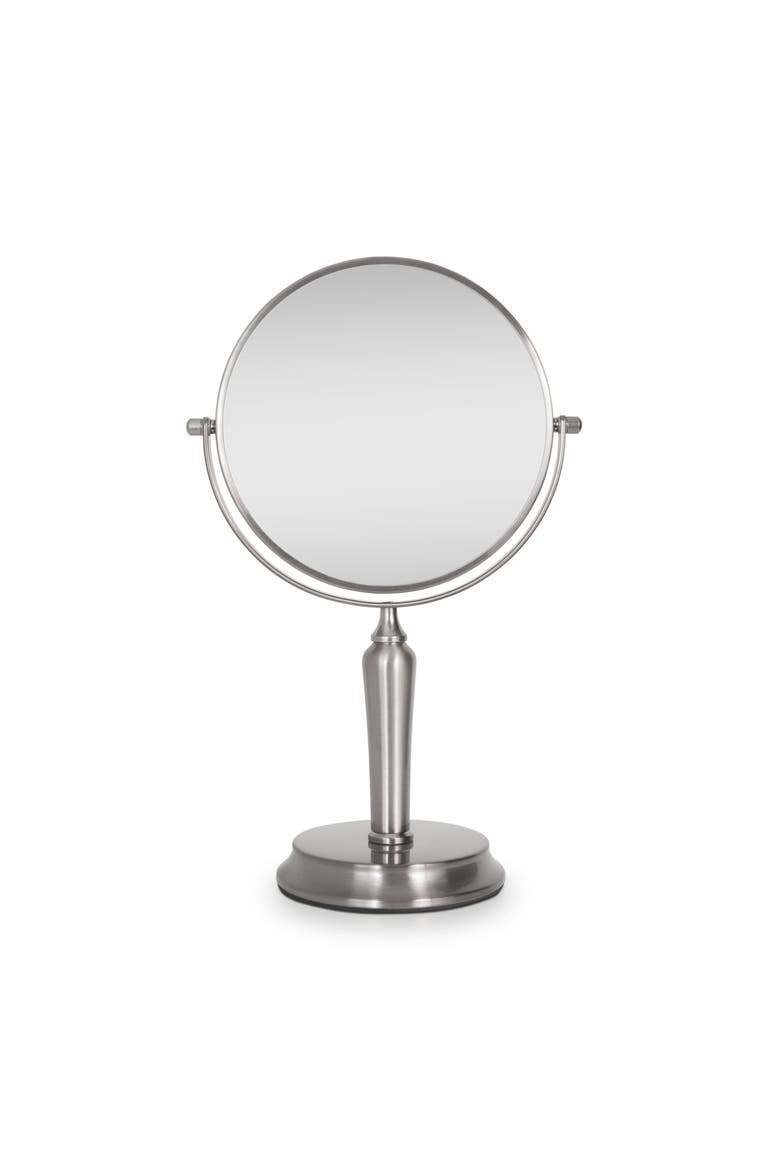 Anaheim Makeup Mirror with 5X/1X Magnification, Main, color, Satin Nickel