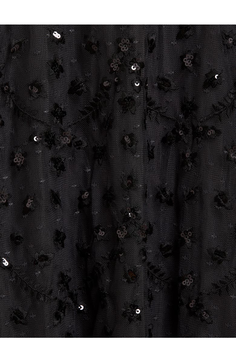 Needle & Thread Clover Cape Sleeve Ankle Gown, Alternate, color, Graphite