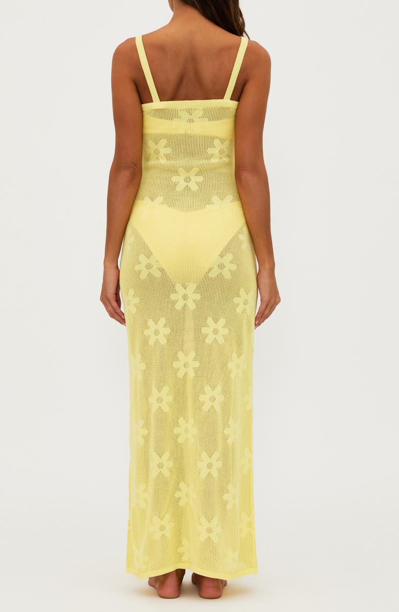 Beach Riot Conrad Sheer Cover-Up Maxi Dress, Alternate, color, Butter Blo