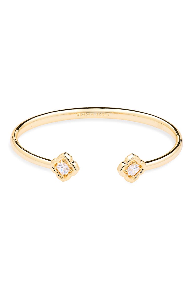 Mallory Crystal Cuff Bracelet, Main, color, GOLD WHITE CZ