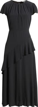 Caslon® Cap Sleeve Ruffle Dress