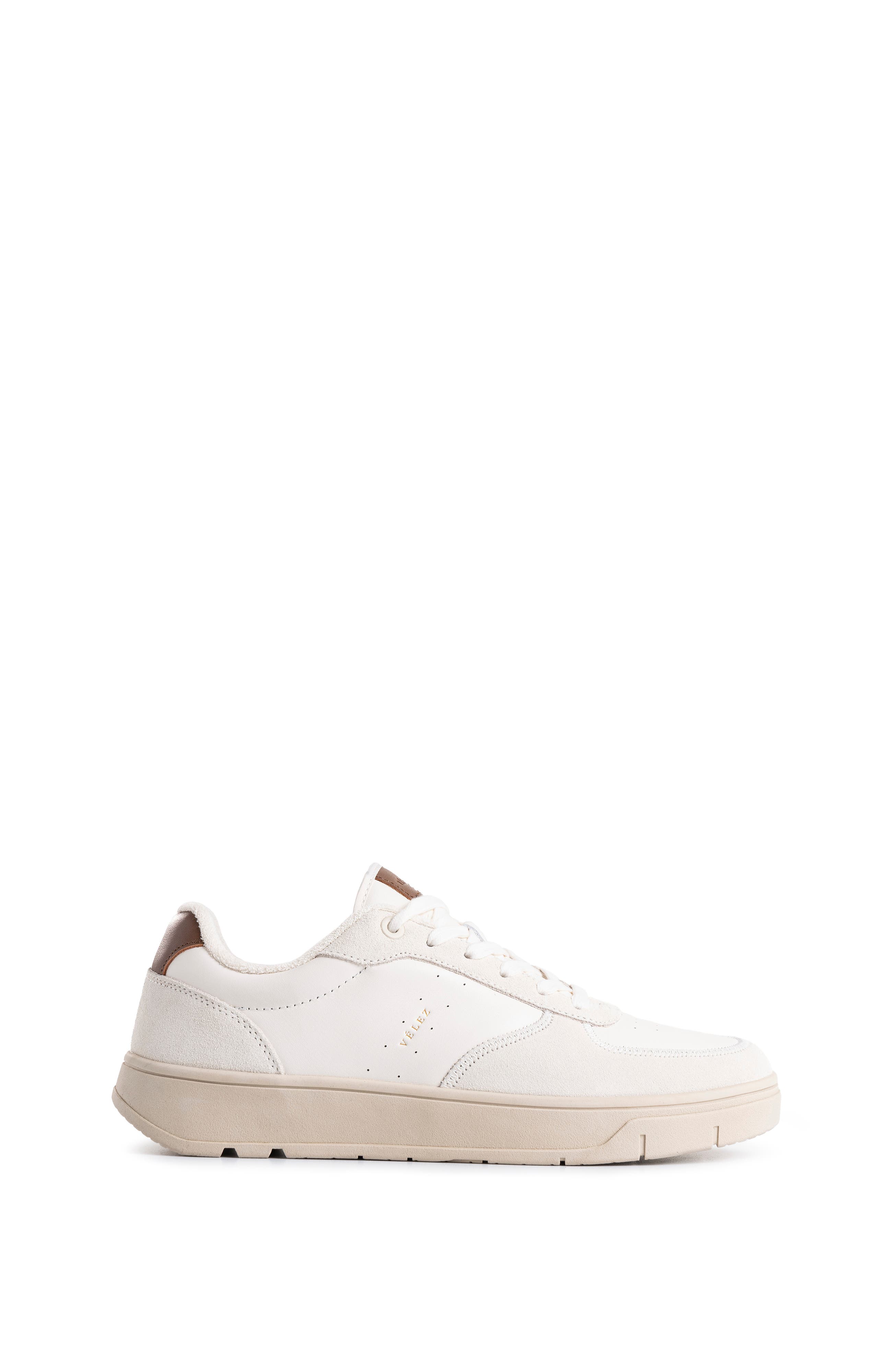 Velez Leather Sneakers Extra Lightweight Sole, Main, color, White