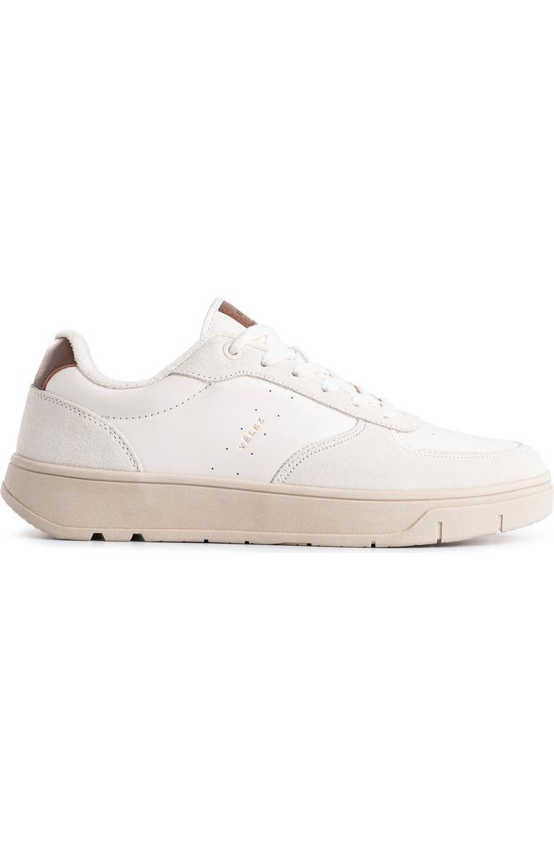 Velez Leather Sneakers Extra Lightweight Sole, Main, color, White