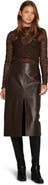 Belle & Bloom Understated Leather Pencil Skirt