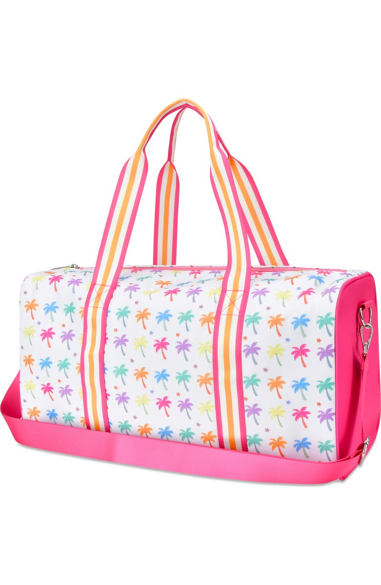 Iscream Kids' Palm Paradise Duffel Bag, Alternate, color, Pink Multi