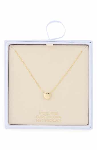 Sliding Heart Pendant Necklace