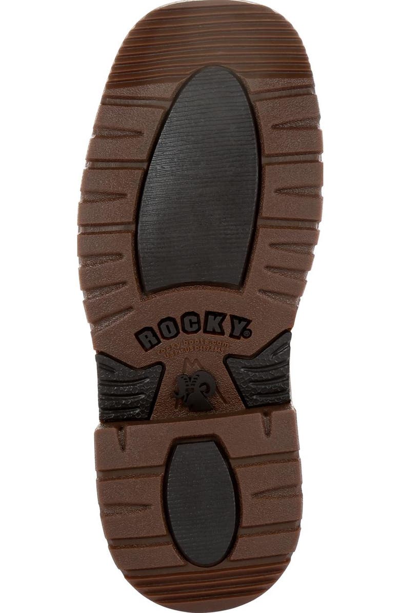 Rocky Big Kids' Ride Flx Western Boot, Alternate, color, Denim Brown